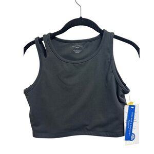 NWT Threads 4 Thought Girls Jaylani Asymmetrical Black Sports Bra